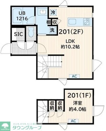 Fullea奥沢の物件間取画像